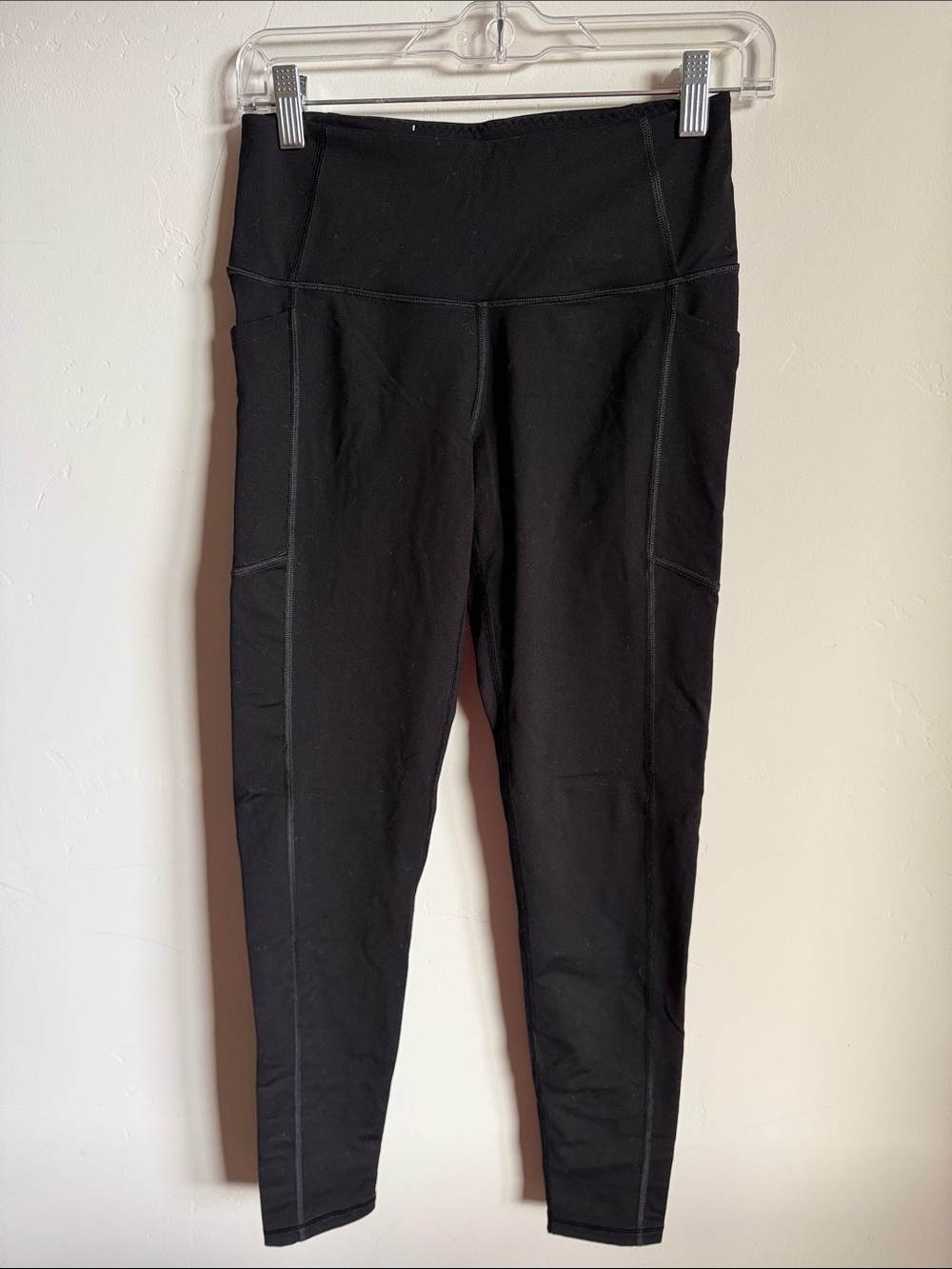 Victoria Sport Black High-Waist Long Leggings w/Pockets S